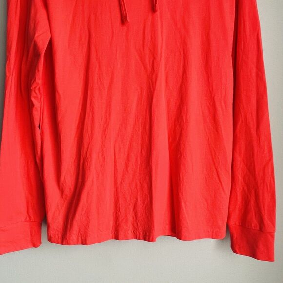 Polo Ralph Lauren Coral Red Hoodie Shirt Size Small Pullover Lightweight Preppy - Picture 6 of 13